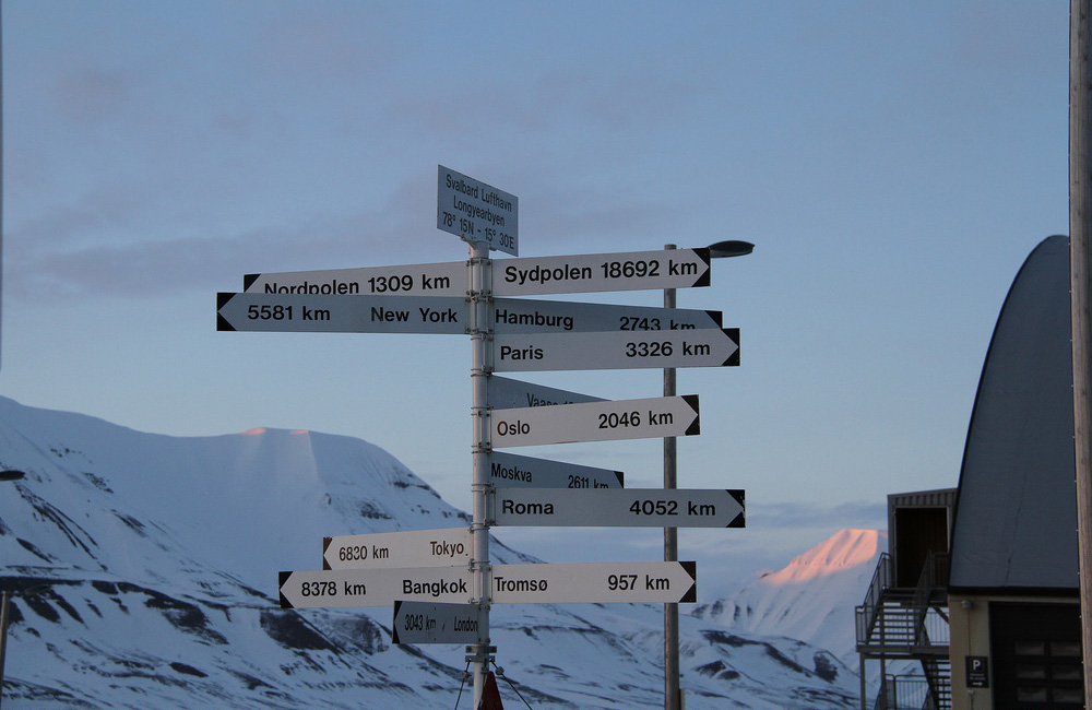 Svalbard distance signs