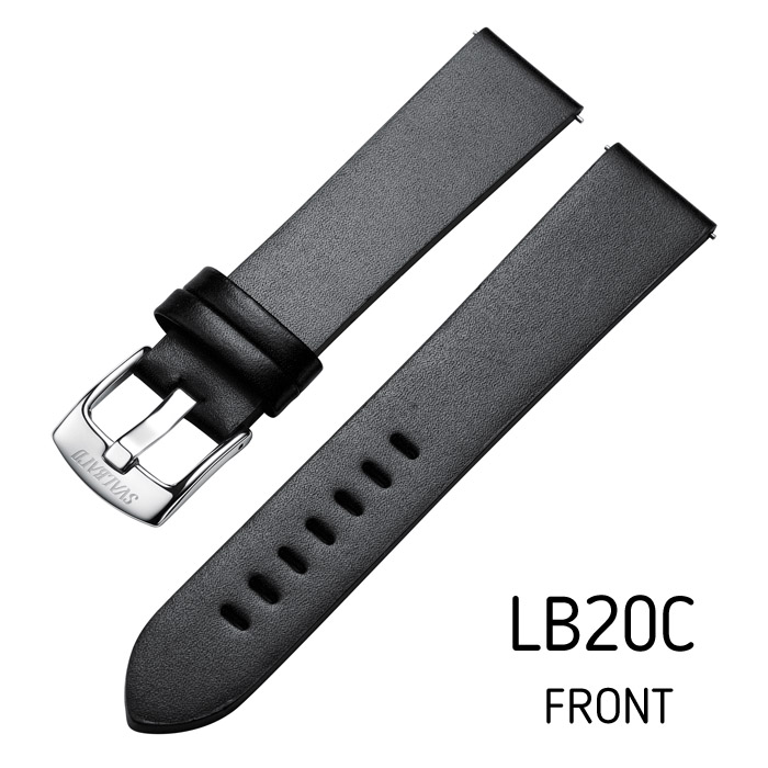 Svalbard leather watch strap LB20C (front side)