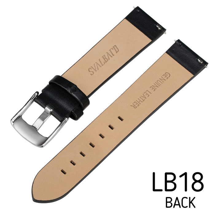 Svalbard leather watch strap LB18 (back side)